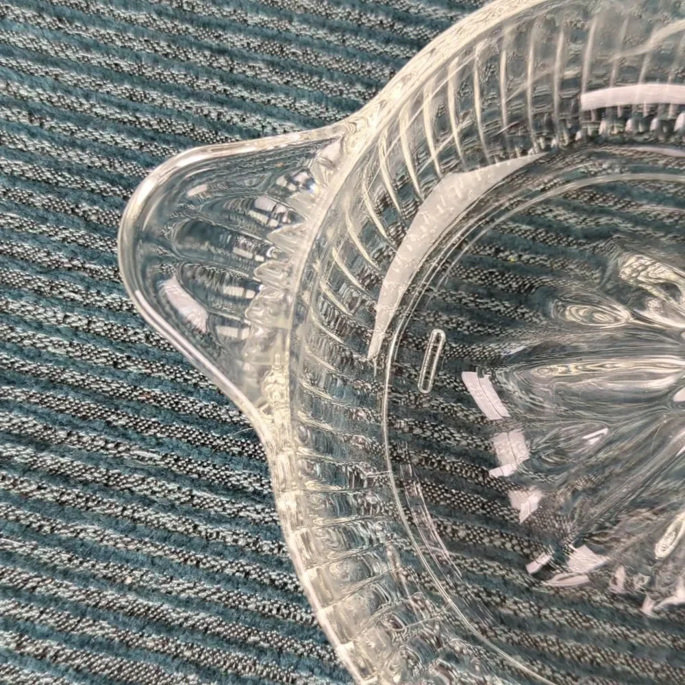 Vintage Glass Citrus Juicer Bowl